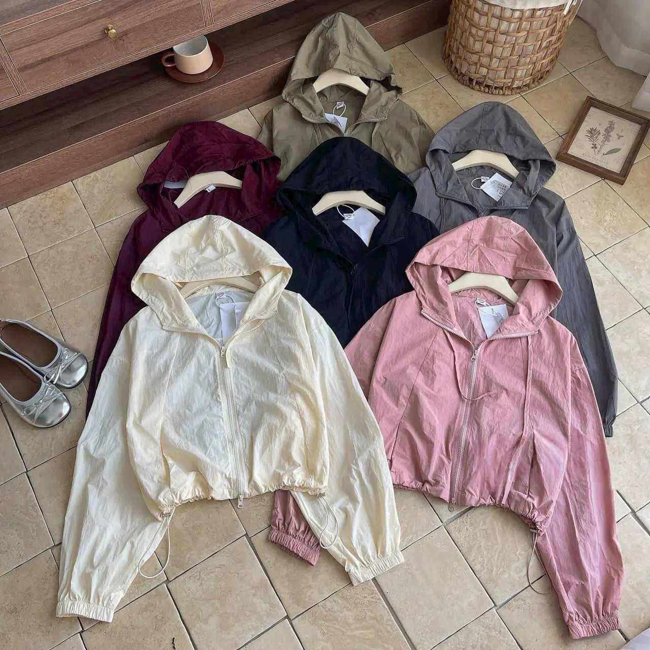 Áo gió đủ sz hàng loại 1 zip kéo