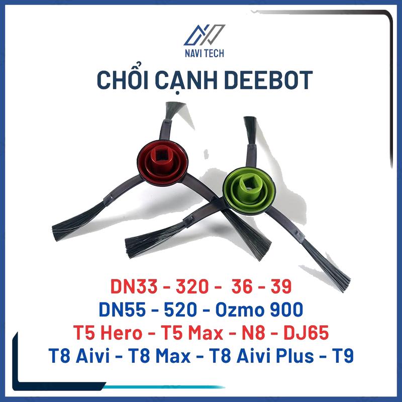Phụ kiện chổi cạnh, quét Deebot DN33, Dn320, Dn39, DN36, DN55, DN520, T5 Hero, T5 Max, Neo, T9, N8, T8 aivi, plus, power 0
