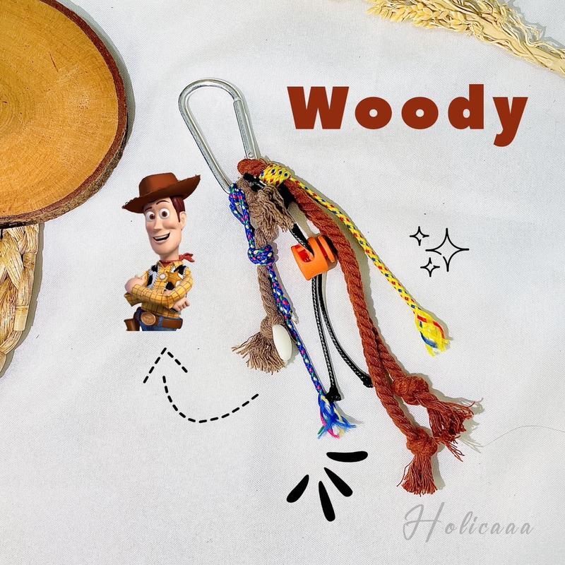 BAG CHARM MACRAME/GANTUNGAN MACRAME/GANTUNGAN TALI/GANTUNGAN TOY STORY aksesoris tas aesthetic y2k jibbitz bocyn jellycat charms ransel 4