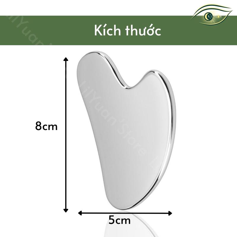 Product Introduction of [Tặng Dầu Massage] Đồ Cạo Cơ Mát Xa Kèm Túi Đựng Nâng Cơ Mặt Chống Lão Hóa Guasha Thép Không Gỉ LilYuan'Store 7