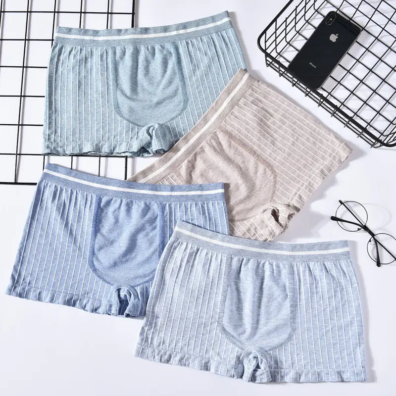 Boxer Pria Celana Dalam Yang Nyaman Seamless Boxer Import High Quality CD Pria Katun Pendek