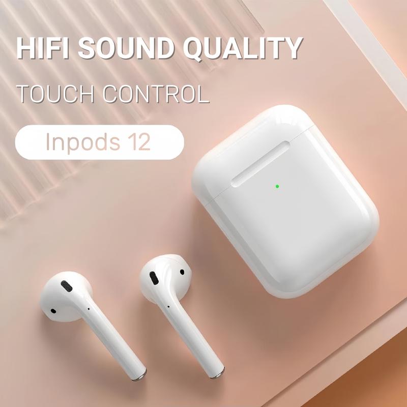 Tai Nghe Nhét Tai Nghe Không Dây Chân Thực InPods i12HFi Điều Khiển Cảm Ứng Thông Minh Âm Thanh Nổi HD Tương Thích Với Điện Thoại Bluetooth