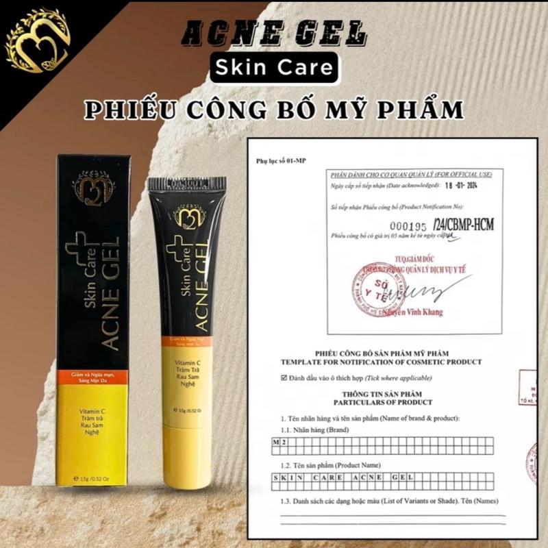 Gel mụn M2 ksin Care Acne gel (15g) Hỗ Trợ Ngừa Mụn,Se Khích Lỗ Chân Lông 2