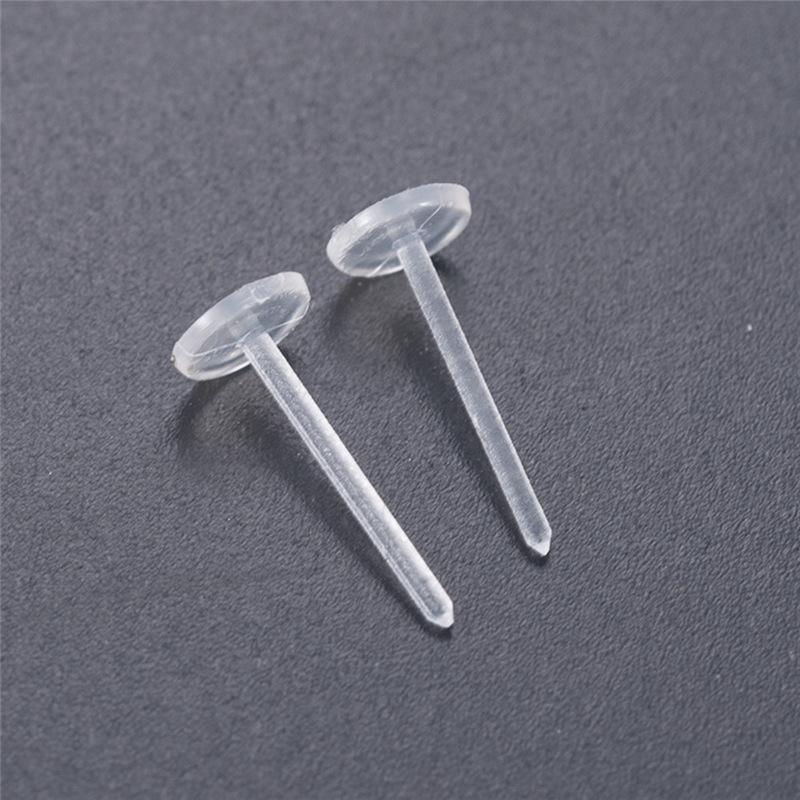 Bông Tai Tự Làm Bằng Nhựa Trong Suốt, Phong Cách Hàn Quốc Và Nhật Bản Mới, 50 Gói, Chăm Sóc Xỏ Khuyên Tai, Đinh Tán Tai, Nút Bịt Tai Thân Thiện Với Môi Trường 2