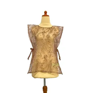 VEST BROKAT, ROMPI TALI SAMPING, VEST TILE PREMIUM, VEST KOREA Motif