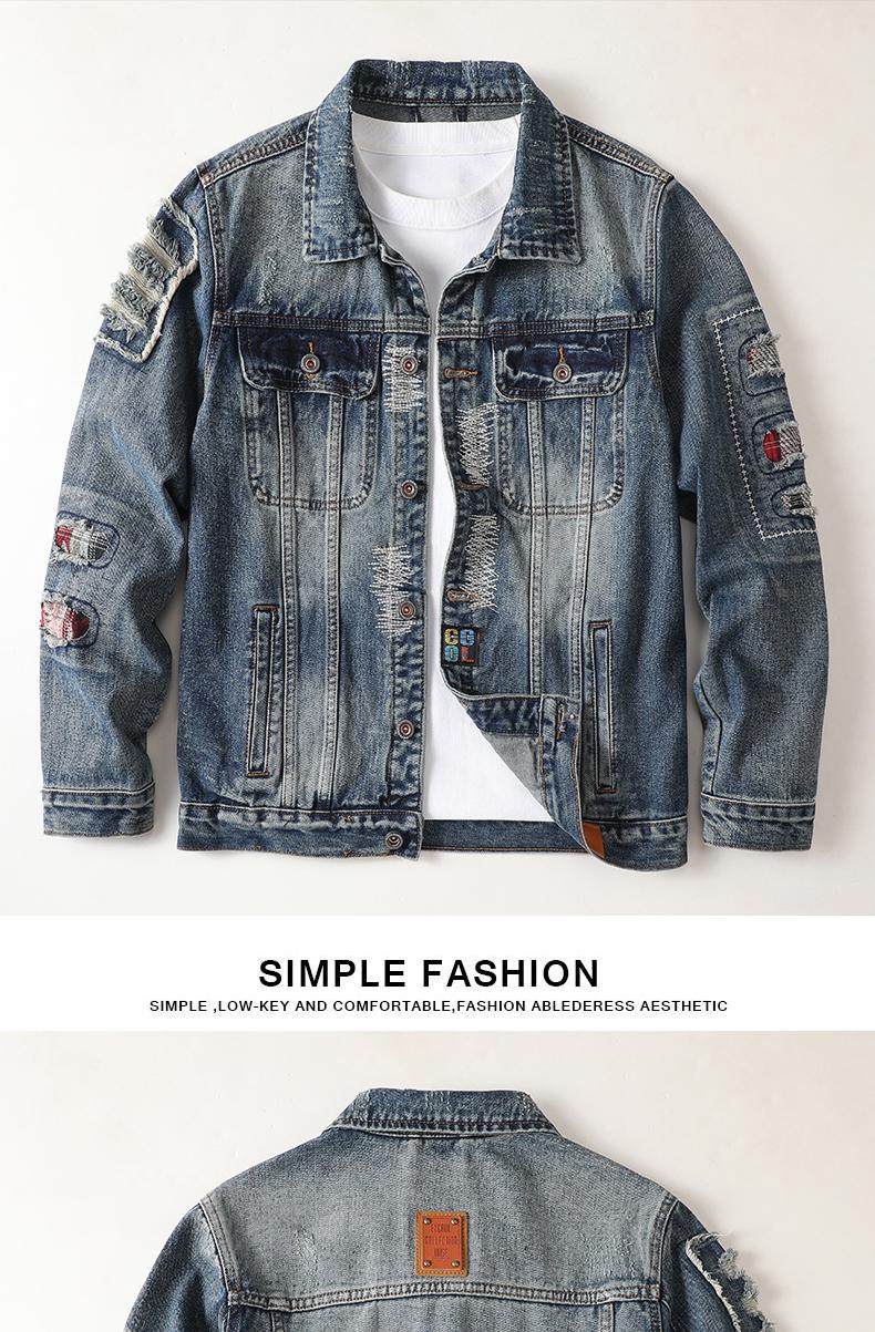 Product Introduction of 703 Áo Khoác Nam Cổ Điển Chất Lượng Cao Menswear Có Túi áo  khoác áo  da áo  khoác 5