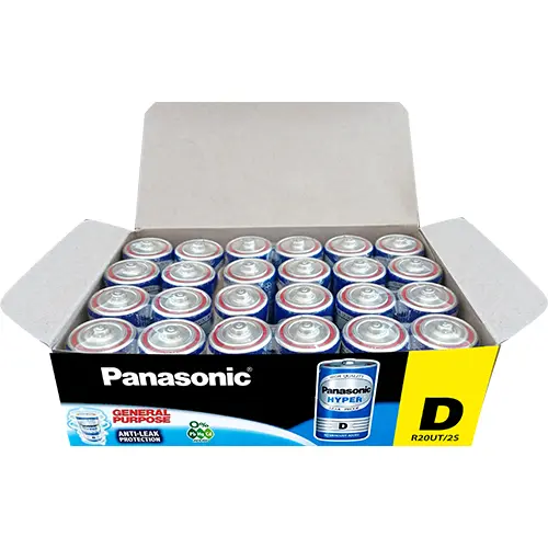 Vỉ Pin than Đại D Panasonic Hyper 1.5V R20UT/2S-V (2 viên/10 viên) - Hàng chính hãng 1