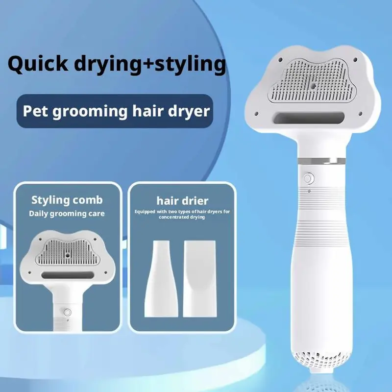 Máy Sấy Lông Thú Cưng, Thiết Kế 2 Trong 1, Dành Cho Mèo, Có Tính Năng Làm Sạch Không Khí Nóng, Tích Hợp L2S3 6