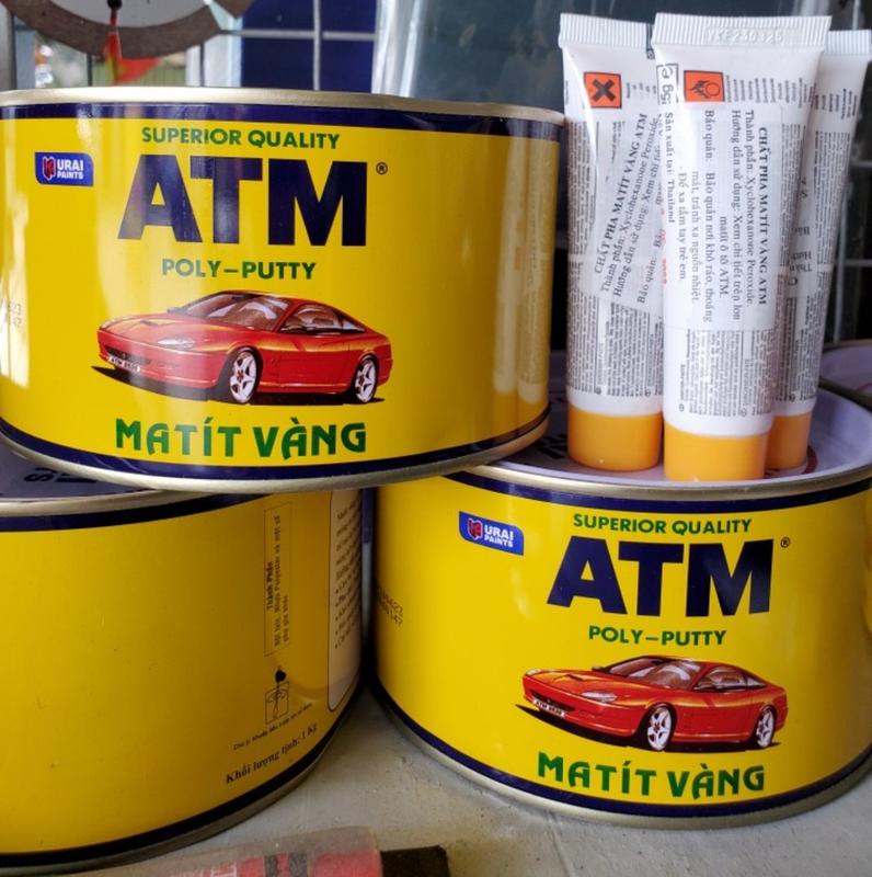 Bột Trét ATM Matit Vàng Đa Năng 2 Thành Phần 1kg cho xe Ô tô Sơn