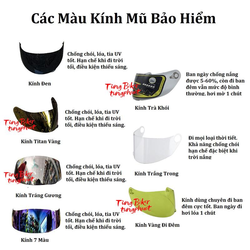 Kính Thay Thế Mũ Bảo Hiểm, Lót Mũ Thay Thế Fullface Royal M179, M266, M138B, ROC 3, ROC 5 (Phụ Kiện Thay Thế) Helmet 1