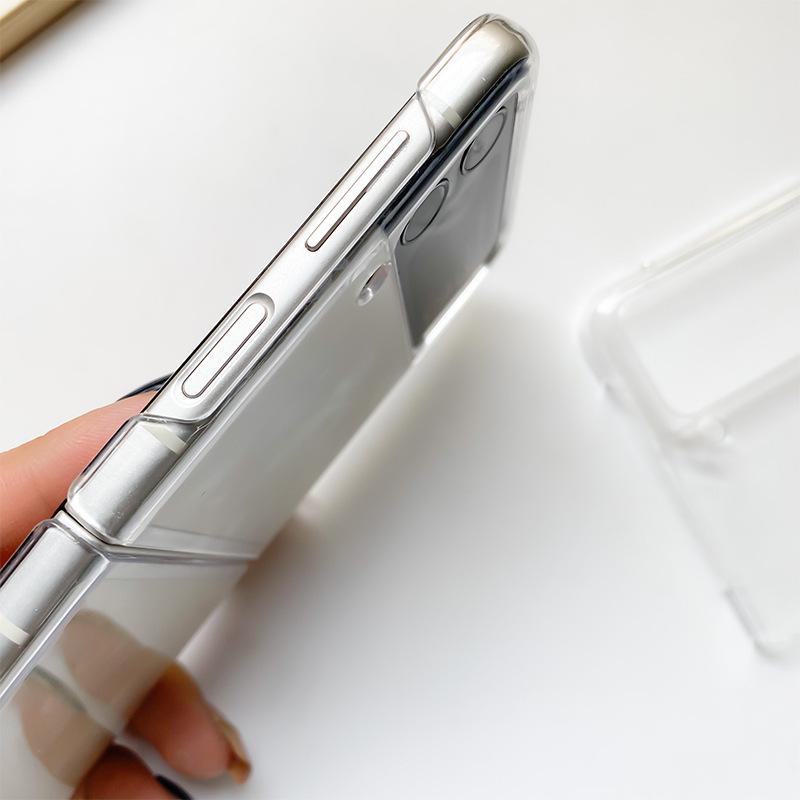 Product Introduction of For Samsung Galaxy Z Flip 4 Case Thin Soft Transparent High Clear Hard PC Phone Cases on For Galaxy Z Flip 3 5G ZFlip3 Cover 7