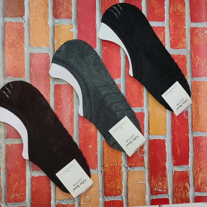 kaos kaki di bawah mata kaki bahan tebal katun Nyaman Pria Wanita 7