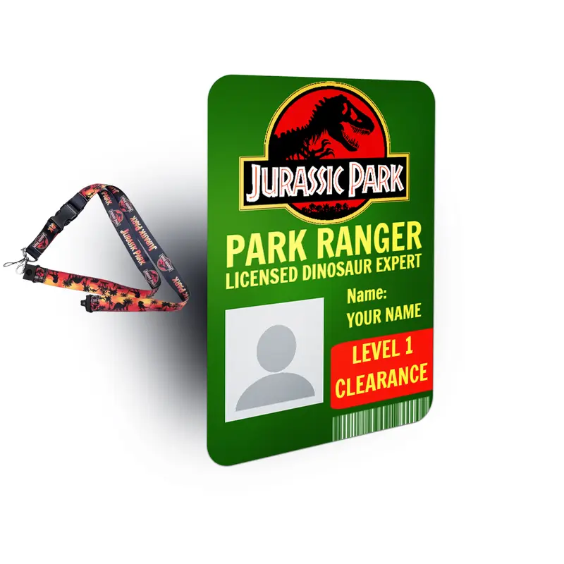 Jurassic Park VIP Personalized Visitor ID Badge Set 3