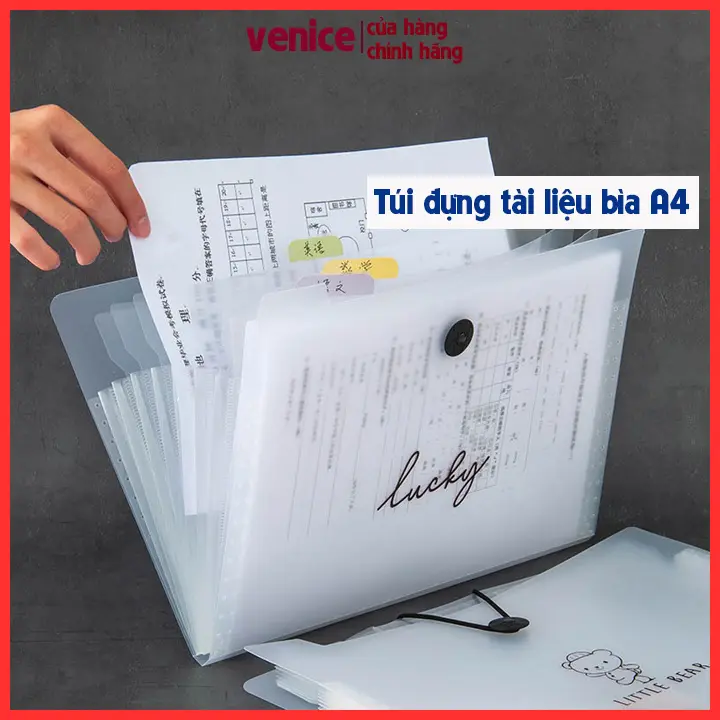 Túi đựng tài liệu nhiều ngăn, cặp đựng tài liệu tệp đựng tài liệu, kẹp file túi đựng hồ sơ A4 phụ kiện văn phòng phẩm