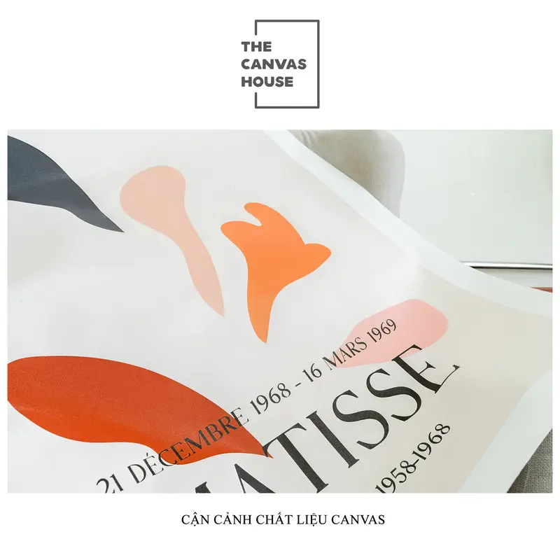 Tranh in Canvas Khóm Hoa Vàng (Hình thật tại xưởng - Đã có khung, móc, đinh treo) - The Canvas House Treo Tường 5