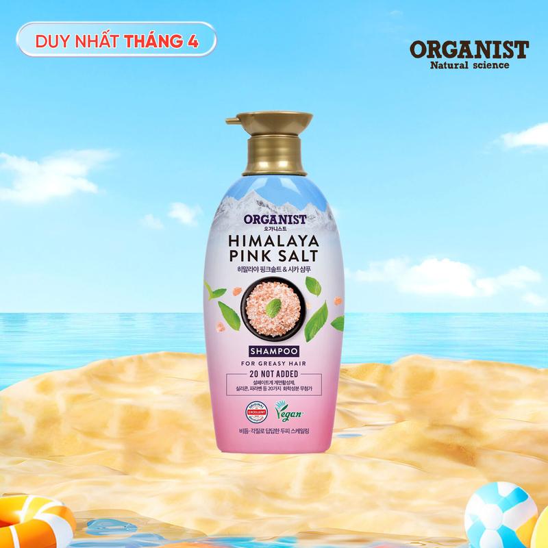 [Organist  Official] Dầu gội thuần chay Organist HimalayaPinkSalt ScalpScaling 500ml