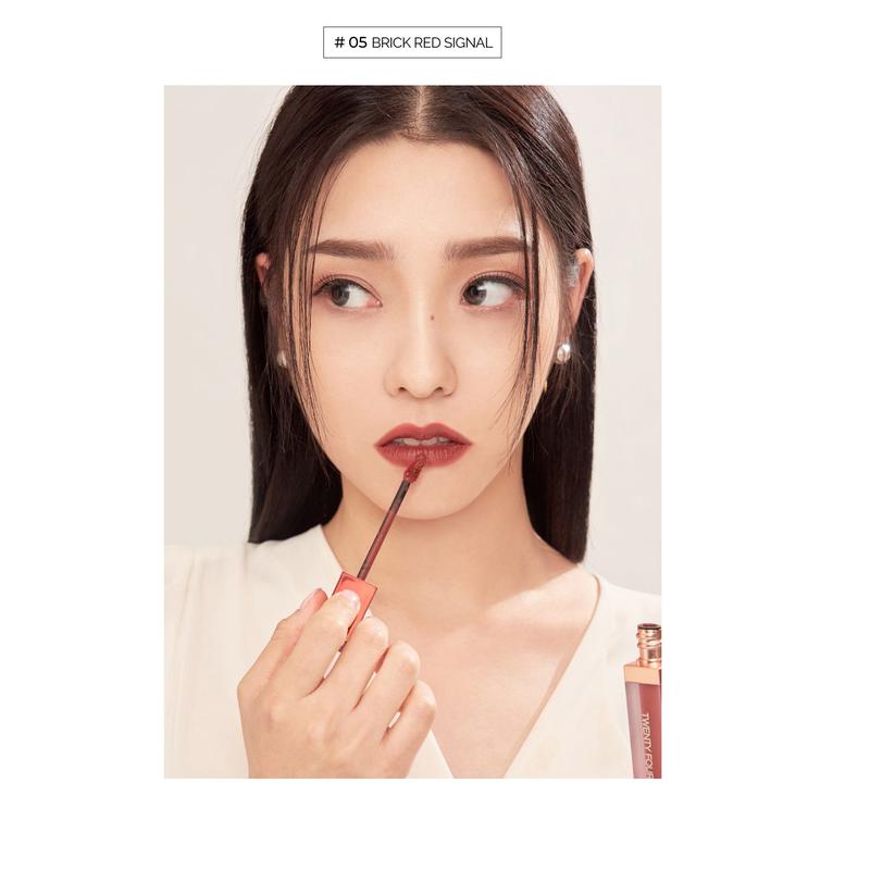 [CHÍNH HÃNG] Set quà tặng Son Kem Lì 24h Phytotree Twenty Four Hour Velvet Tint - Hàn Quốc, siêu nhẹ môi, chất son mịn lì, độ lên màu chuẩn đến 95%, phù hợp với mọi tông da, không bị khô môi hay lộ vân môi - 6g