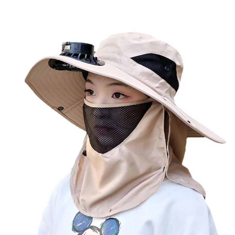 Mũ Câu Cá, Mũ Quạt Mùa Hè, Chống Tia UV, Mũ Che Mặt Ngoài Trời, Có Quạt Để Chống Nắng, Thích Hợp Để Câu Cá Và Leo Núi, Mũ Che Nắng Có Quạt, Mũ Leo Núi, Mái Che Mùa Hè