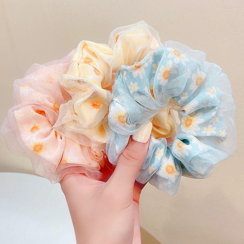 Ikat Kepala Bunga, Jaringan Dua Lapisan, Scrunchie Sanggul Gred ...