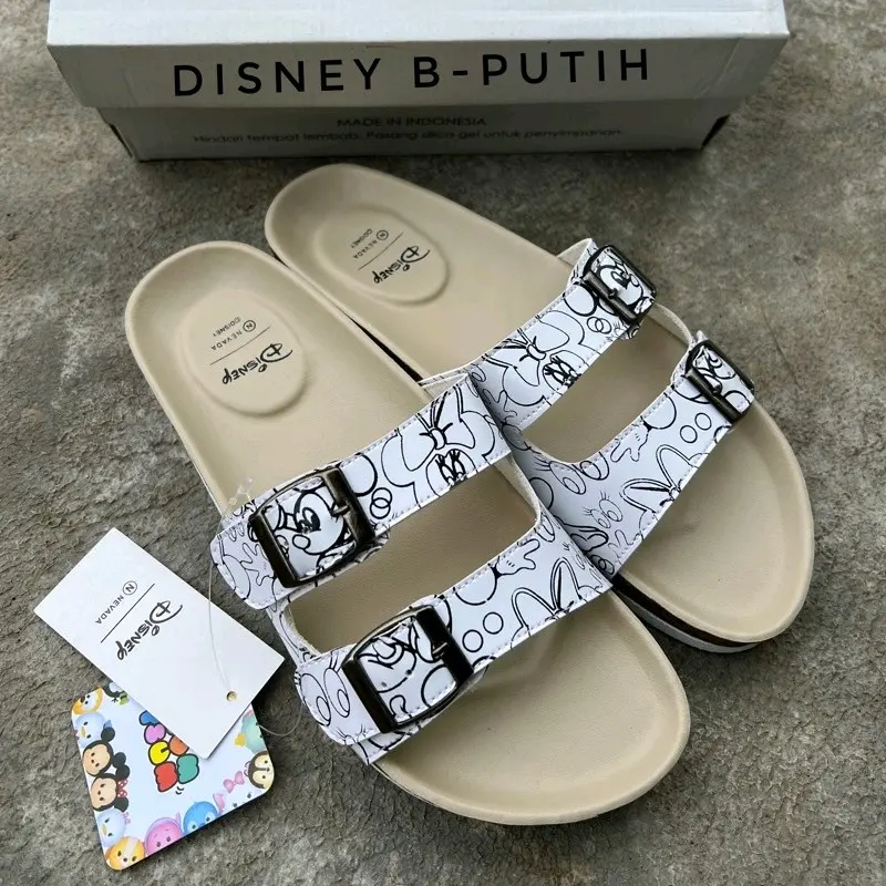 SANDAL SELOP DISNEY NEVADA SANDAL WANITA SANDAL NEVADA SANDAL  ANAK PEREMPUAN SANDAL TERBARU Coklat Karet Shoes Sendal 2