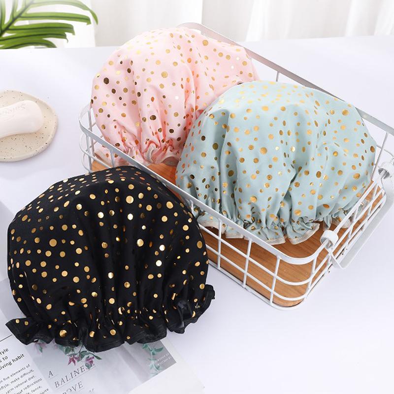 Product Introduction of Mũ Tắm, Không Thấm Nước, Đàn Hồi Đôi, Chống Bụi Và Chống Khói, Làm Bằng Polyester, Che Tóc Dày, Thích Hợp Cho Phụ Nữ, Mũ Tắm 12