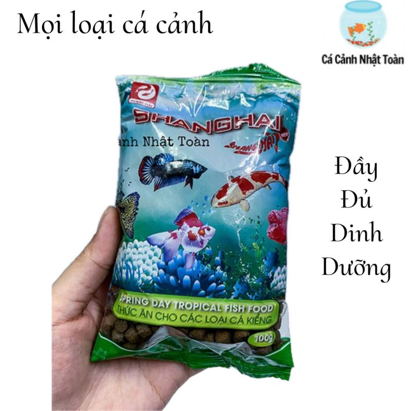 THỨC ĂN SHANGHAI CHO MỌI CÁ CẢNH 100G VÀ 500G PHƯỚC HẢI