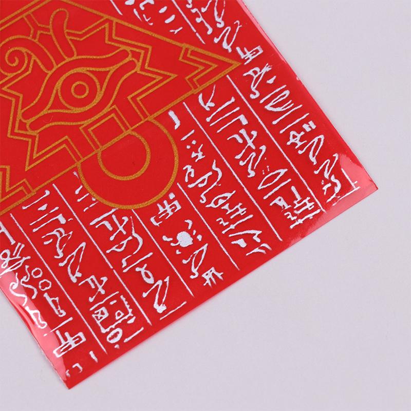 Product Introduction of 50pcs/set (1 pack) Yu-Gi-Oh! Cosplay Yugioh Millennium Puzzle Anime Board Games Card Sleeves Card Barrier Card Protector 20