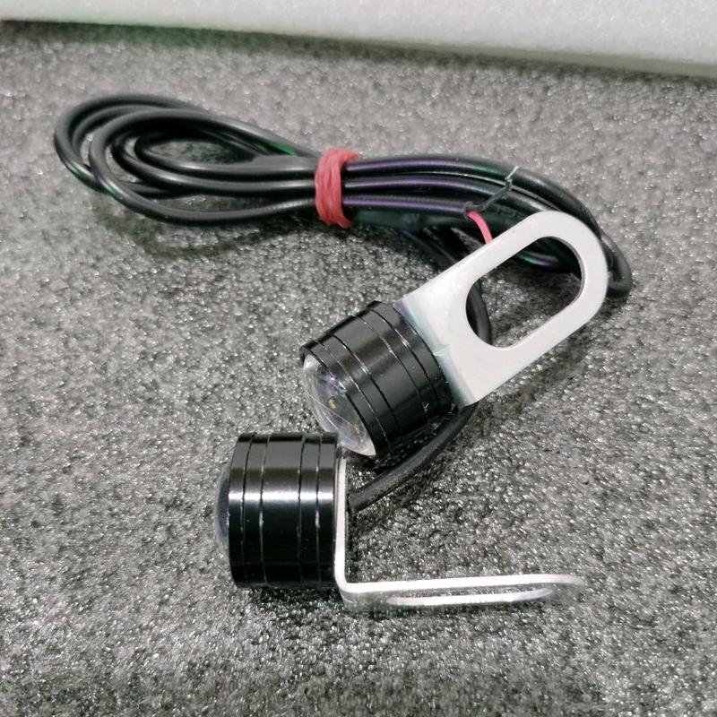 Lampu Led Mata Elang Kedip DC 12V - Lampu Sen Motor - Lampu Sen Kedip Model Bulat Mata Elang harga sepasang 2