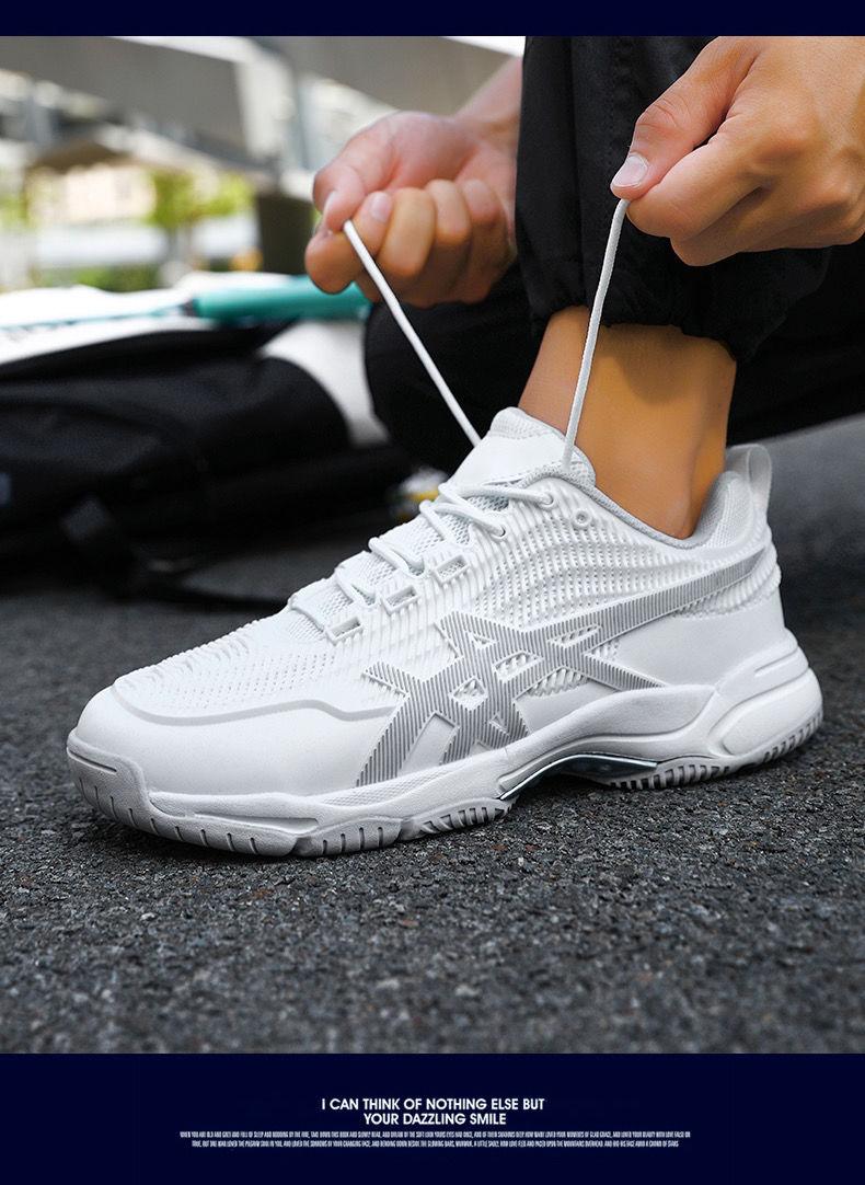 Product Introduction of Brand New Professional Tennis Shoes for Men and Women Breathable Mesh Shoes Men Non-Slip Competition Training Badminton Shoes Men 16