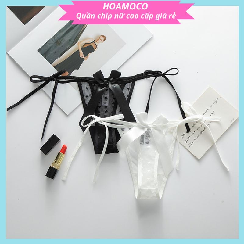 Quần Lót Nữ Lọt Khe Ren Buộc Sườn Cao Cấp R35