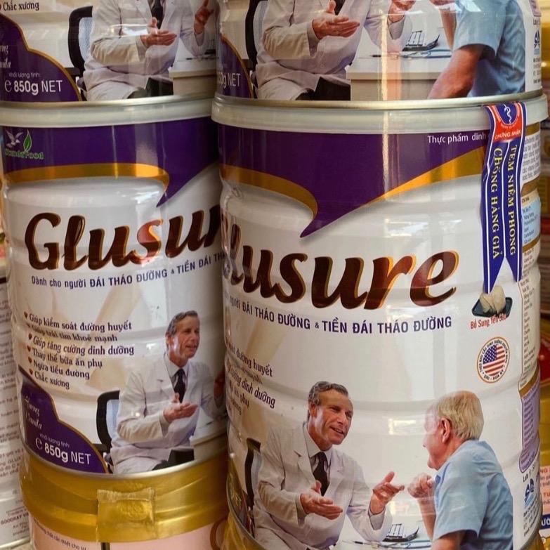 Sữa Cho người cao tuổi Tiểu đường Glusure 850g giúp ăn ngon miệng thay thế bữa ăn phụ Ổn định đường huyết