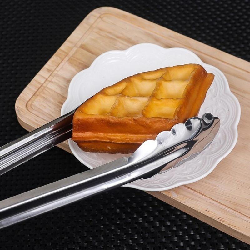Kẹp Thịt, Dụng Cụ Nhà Bếp, Chất Liệu Thép Không Gỉ, Thích Hợp Nấu Ăn Và BBQ, Chịu Nhiệt, Cho Bánh Mì Và Salad, Kẹp Thực Phẩm, Kẹp Nướng Nướng, Dụng Cụ Nướng Thịt Chống Trượt, Dụng Cụ Nướng Thịt 5