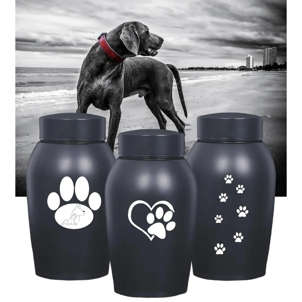 Pet Ashes Urn Stainless Steel Casket Retain Memories Memorable Funeral Kit for Dog Remembrance Pet Burial Funeral Supplies Small Animals