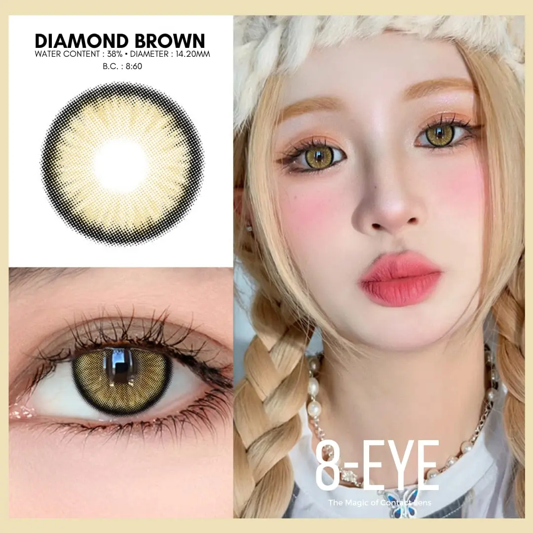 JUAL SOFTLENS - 8-EYE Normal Contact Lens douyin lensa soflen Brown Gray softlens grey JUAL SOFTLENS - 8-EYE Normal Contact Lens douyin lensa soflen Brown Gray softlens grey