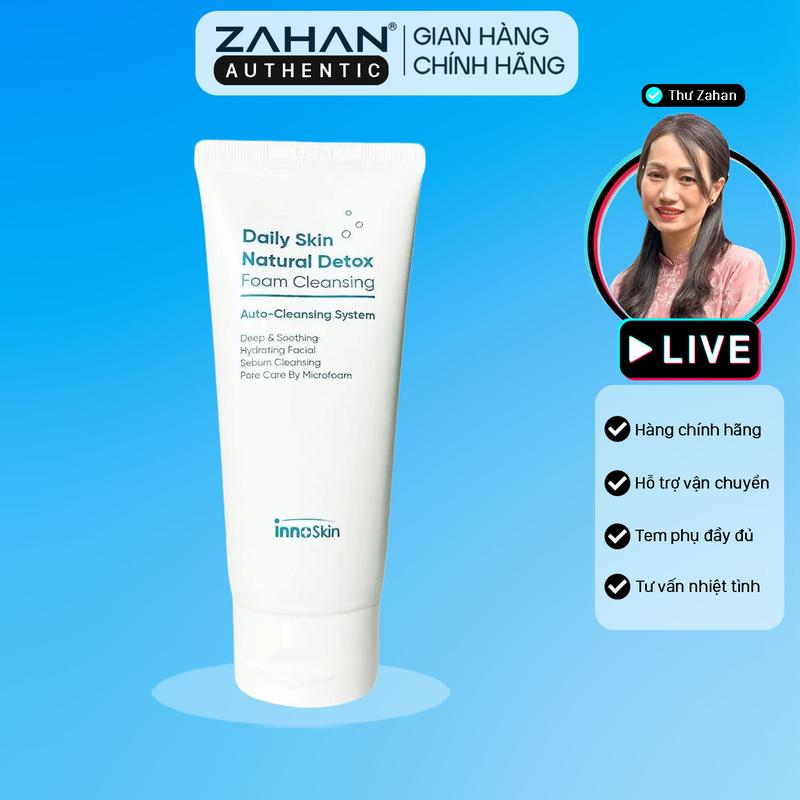  Sữa rửa mặt Innoskin DAILY SKIN NATURAL DETOX FOAM CLEASING 150ml Skincare 