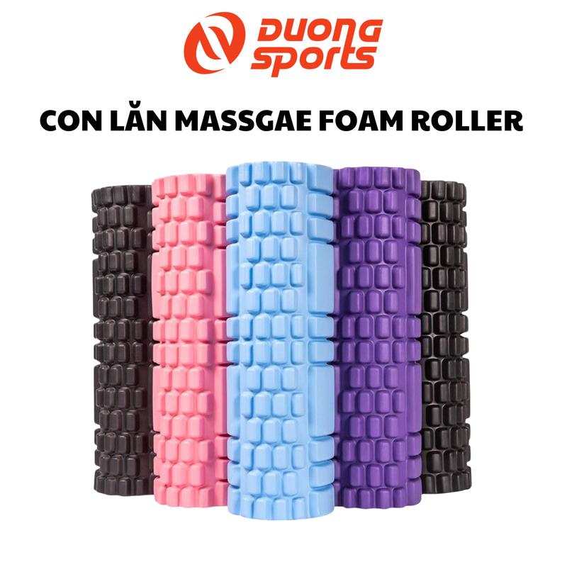 Con Lăn Foam Roller Massage giãn Cơ Tập Gym Yoga 50mm