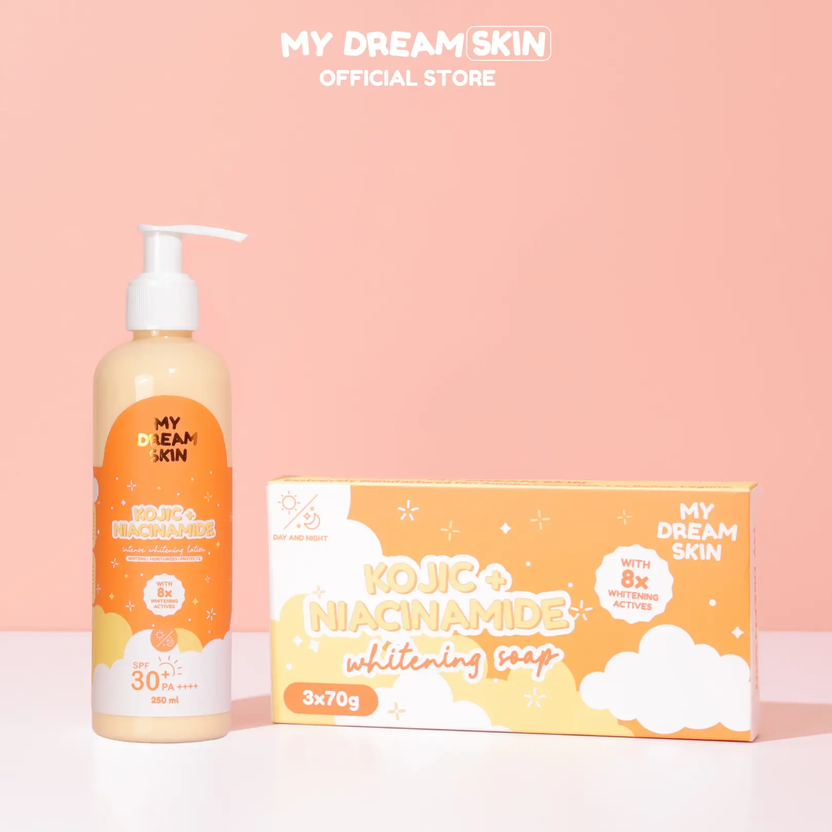 1 BOX SOAP + 1 INTENSE WHITENING LOTION | LIGHTENS | HYDRATES AND MOISTURIZES | SPF30 PA ++++ Body Care Arbutin Cica Gluta Daily Fragrance Cucumber Coconut
