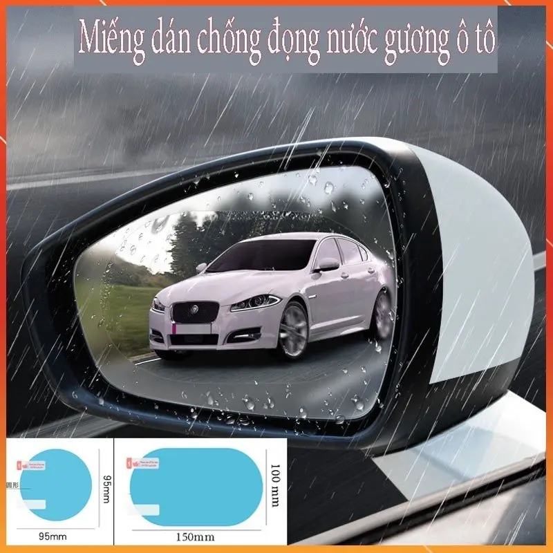 Miếng dán kính chống đọng nước ,dán gương ô tô. Giúp người lái nhìn gương chiếu hậu tốt khi thời tiết mưa 0