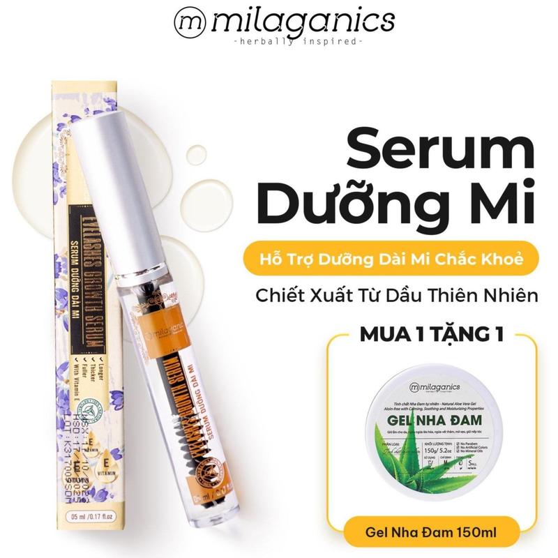 [MUA 1 TẶNG 1] Serum Dưỡng Mi MILAGANICS Dầu Dừa Dài Và Dày Mi Lông Mày Chính Hãng - Mascara Lông Mày Dài - Tinh Chất Chuốt Dưỡng Mi Dầu Nguyên Chất (Dừa, Olive, Argan) EHERB Cosmetic Women Mỹ Phẩm Trang Điểm Nữ Chính Hãng Chuốt Mi Dưới