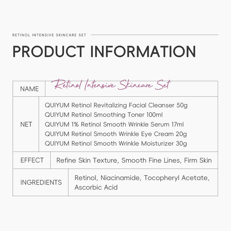Product Introduction of Retinol Skin Care Kit, 8 Counts/12/14pcs Facial Cleanser & Toner & Serum & Eye Cream & Face Cream, Moisturizing Skin Care Kit for Women, Valentine's Day Gift 5