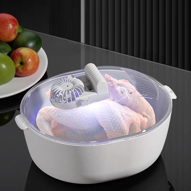 Máy rã đông GDK  khử uv thực phẩm rau củ quả 3 in 1, kích thước 31cm × 25cm × 23cm; 25cm × 25cm × 21cm rã đông thực phẩm nhanh chóng, giúp thực phẩm tươi ngon hơn,  tích hợp chức năng khử uv, rung và quạt tản nhiệt , một sản phẩm cần thiết cho mọi nhà