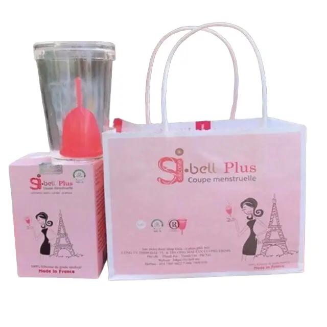 Cốc nguyệt san Sibell Plus chính hãng, hàng nhập khẩu từ Pháp dành cho Nữ giới Women Silicon