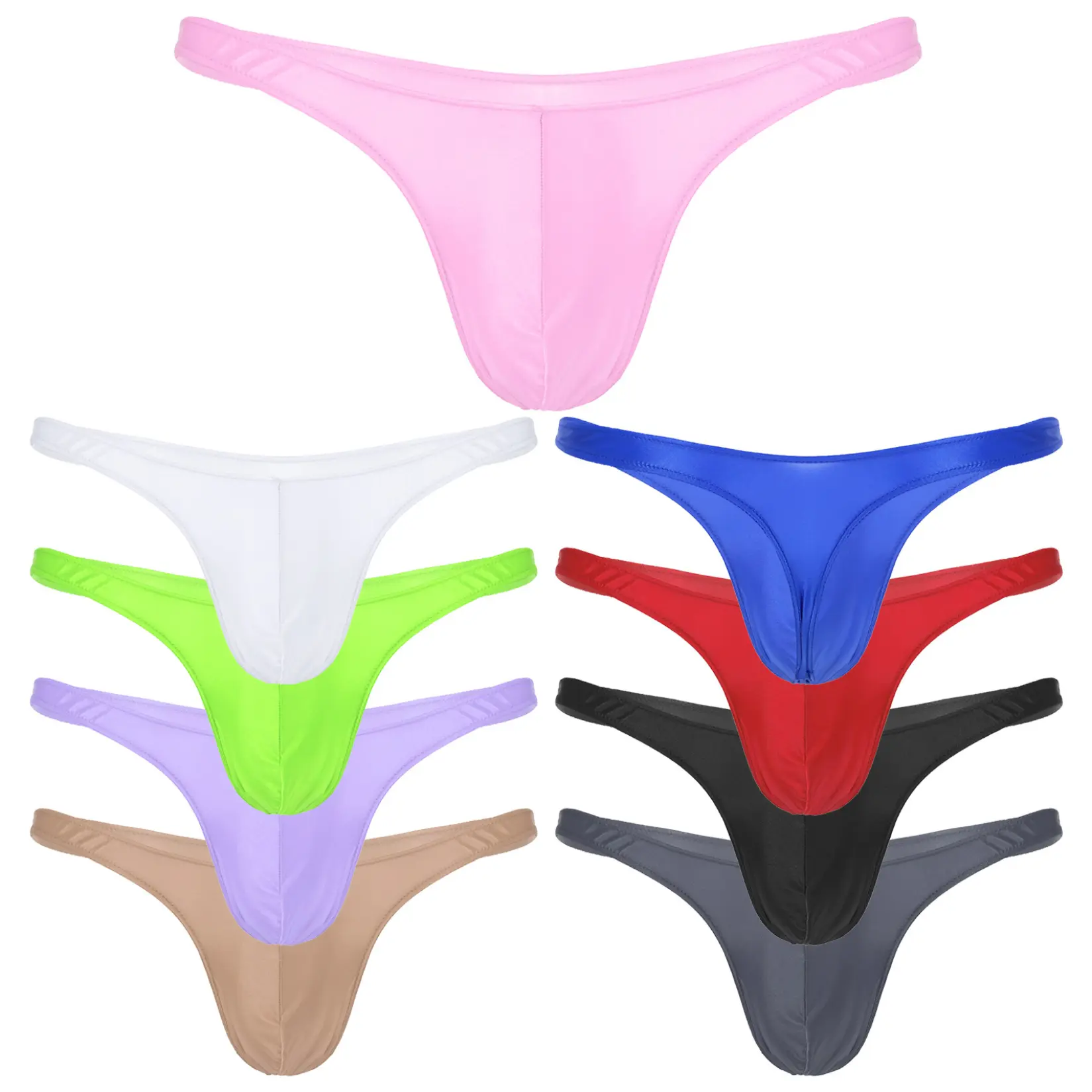 Quần Lót Nam, Venjoe, Bóng Và Mờ, Cạp Thấp, Co Giãn, Quần Bơi, Bikini, Quần Lót Co Giãn, Đồ Bơi