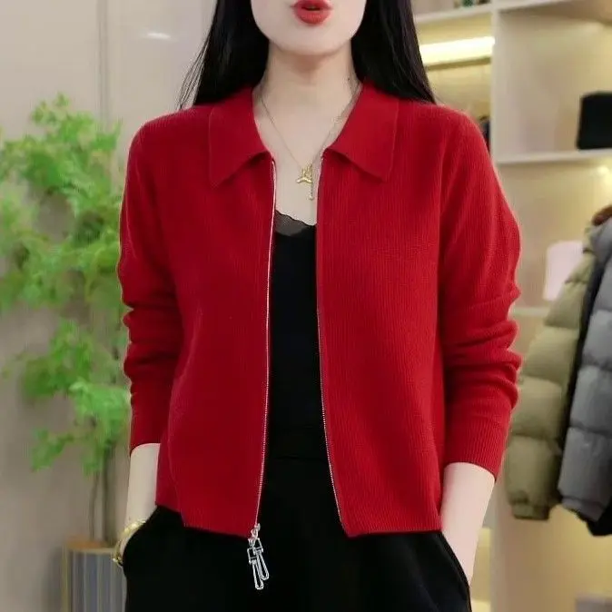 Áo Len Cardigan Dệt Kim Ngắn, Thời Trang Cao Cấp, Thanh Lịch, Phong Cách Đi Chơi Hàng Mới Về Mùa Xuân 2024, Phong Cách Hàn Quốc, Dễ Phối Đồ Thích Hợp Mặc Bên Ngoài Nữ Women