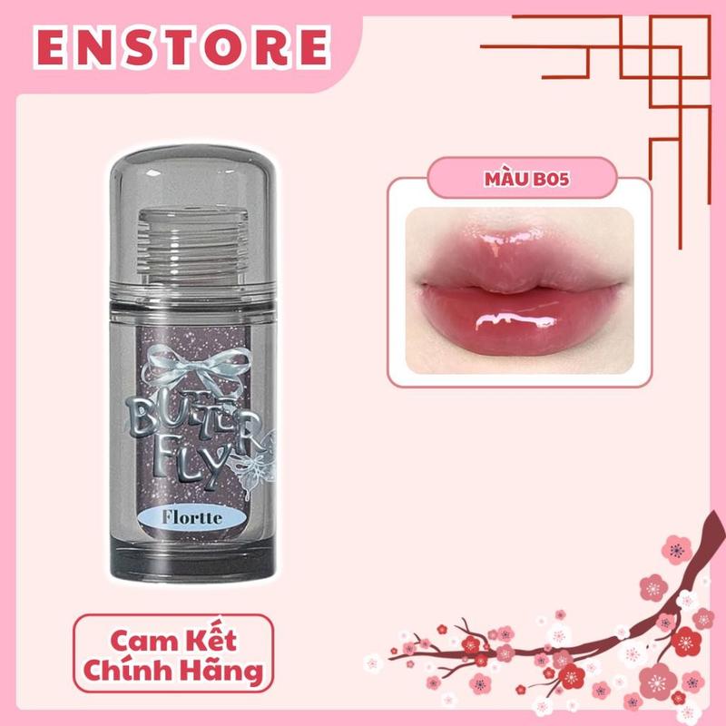 FLORTTE Son bóng Flortte Twin Butterfly Lip Serum 1.9g