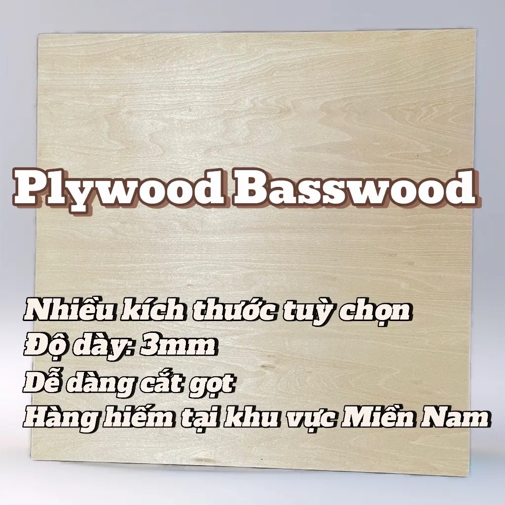 Tấm gỗ basswood 3mm làm mô hình