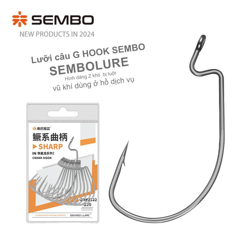 SEMBOLURE lưỡi câu G HOOK siêu bén lưỡi chuyên câu lure mồi mềm câu lóc chẽm fishing câu cá