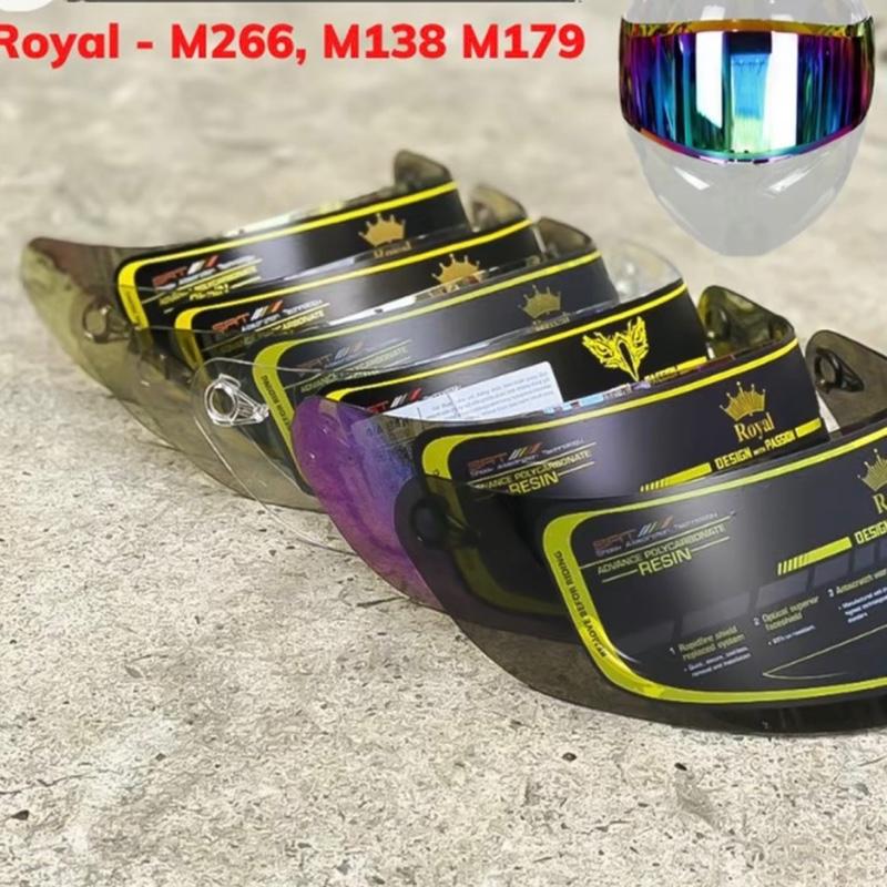 Kính thay thế  mũ bảo hiểm Royal  M138b,m179,m266,Roc 04, Roc 05 Helmet