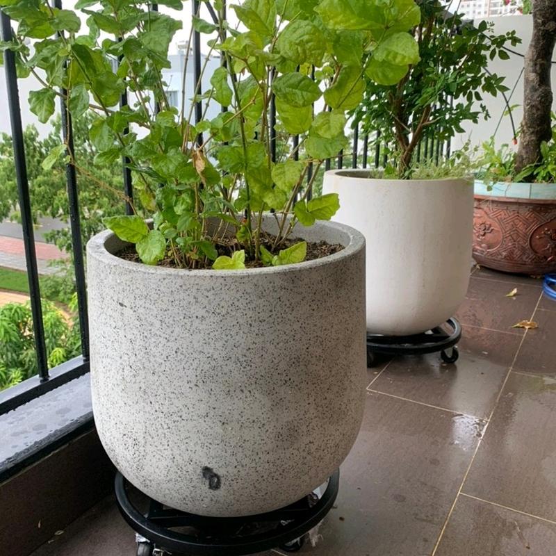 Đế để chậu cây có bánh xe 40cm, kệ giá đỡ chậu hoa cây cảnh bằng sắt sơn tĩnh điện 1