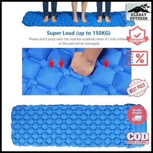 KASUR TIDUR MATRAS ANGIN CAMPING TIUP AIR PORTABLE TRAVEL SLEEPING PAD